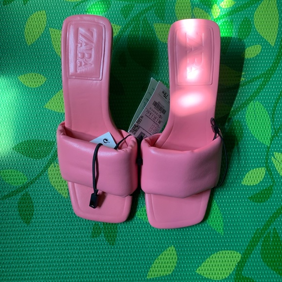 ZARA HEELED LEATHER SANDALS - Picture 6 of 8